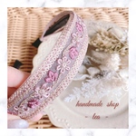 キラキラかわいい♡インド刺繍リボンのカチューシャ