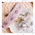 キラキラかわいい♡インド刺繍リボンのカチューシャ