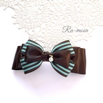 ★SALE★＊chocolate mint＊リボンバレッタ