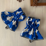 キッチンアームカバー　北欧青いお花