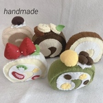 【handmade】ロールケーキ フェルト ハンドメイド/5個セット フェルトままごと