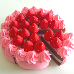 再販！フェルトのホールケーキ  苺チョコ