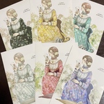 新作　人物ステッカー  Letter シール　紙モノ　セット