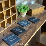 riri-0615様専用オーダー分　スレートプレートの看板　石の看板　メッセージプレート　ネームプレート　店舗プレート