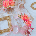 Birthday～Springローズ＆クラウンカチューシャ～ ペット用アクセサリー ペット用カチューシャ ペット用バレッタ ペット用ヘッドドレス 誕生日 バースデー 記念日 撮影会 犬 猫 春 王冠