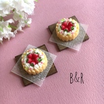 桜と苺のシャルロットケーキ