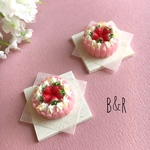 桜と苺のシャルロットケーキ(ピンク)