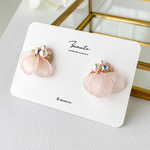 桜 ピアス/イヤリング 花びら×ビジュー