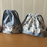 リバティ⛺キャンプ柄🏕お弁当袋コップ袋
