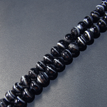 ◆ビーズ◆ブラックサードオニキス 黒縞瑪瑙 8mm 一連約38cm