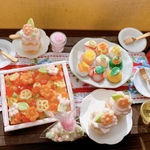ミニチュア　フェイクフード  ひな祭り　ちらし寿司セット
