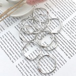 メタル フープ チャーム 【10個入】 Mサイズ シルバー 材料 手芸 手芸用品 おしゃれ ハンドメイド ハンドメイドパーツ アクセサリー アクセサリーパーツ パーツ bits M2019-s-M