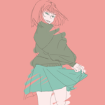 「skirt」ポストカード