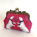 リバティ　がま口しろくまポーチ