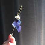 静かな雨　ブックマーカー　しおり　ロスフラワー　淡水パール