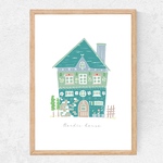 北欧の家✴︎ ポーリッシュポタリー柄◻︎インテリアポスター◻︎