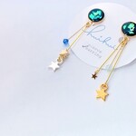 三日月とオーロラピアス🌙イヤリング