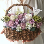 Flower basket Purple carnation -lavender-