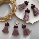 [4pcs]T03/タッセル ライトパープル