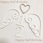 ウールレター ハーフバースデー クラウン ニューボーン