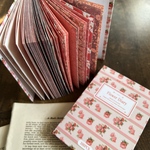 ハードカバー・book型☆コラージュペーパー・素材紙100枚入(RED)