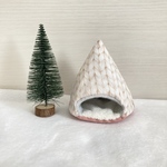 ハムスターのあったかテント⛺アイボリーニット柄　