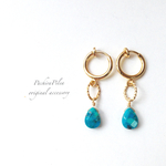 ＊再販20＊素敵な海の思い出＊ocean turquoise  design ring earring