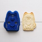 日本スピッツ（スタンプ付き）クッキー型・クッキーカッター