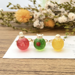 【受注製作】ミニサイズ！まんまるドリンクリングorネックレス［しろくま、うさぎ、ひよこ］