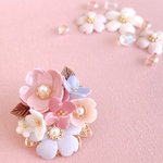 春待ち桜のブローチ