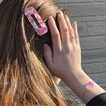 ドライフラワーのヘアクリップ
