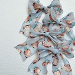 strawberry chiffon ribbon clip