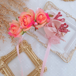 Birthday～Springローズ＆クラウンカチューシャ～ ペット用アクセサリー ペット用カチューシャ ペット用バレッタ ペット用ヘッドドレス 誕生日 バースデー 記念日 撮影会 犬 猫 春 王冠