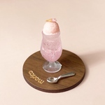 ミニチュア　桜のクリームソーダ