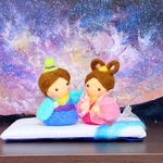 再販   七夕  織姫と彦星  羊毛フェルト