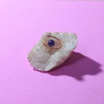 【再販】 アイオライト 天然石 オープン ピンキーリング