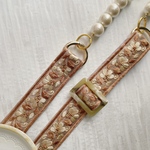 iro 刺繍リボンのショルダーストラップ