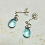 【送料無料】【Silver925】【再販】 チェコドロップのスターリングシルバーピアス