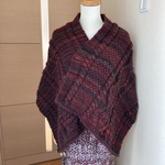 「g08946様オーダー」アラン模様のあったかショール