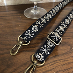 送料無料！最長135センチ調整可能インド刺繍リボン携帯ショルダーストラップ