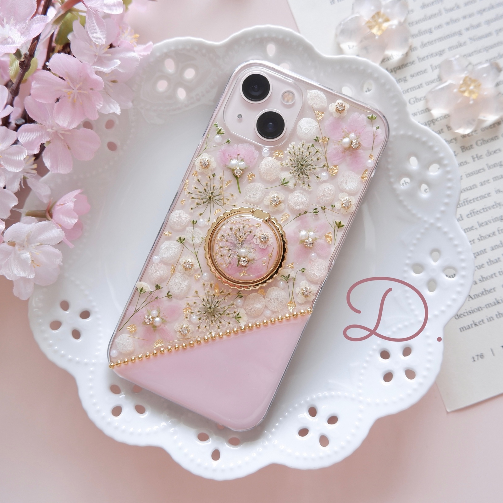 ❁ 数量限定 ❁ Sakura Collection❁.*・ﾟ押し花iPhoneケース【※iPhone