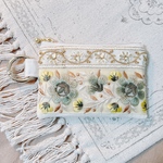 インド刺繍のカードポーチ