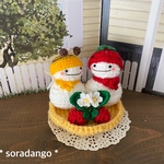 受注　仲良し🐝雪だるまちゃん🍓