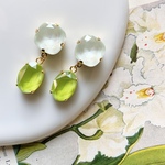Candy stone“aloë” pierce/ earring