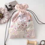 ⚠(2/25 New)Flower patchwork・大人可愛いたてなが巾着