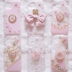❁ 数量限定 ❁【全機種対応】Sakura Collection❁.*･ﾟ押し花スマホケース 桜 スマホリング リボンチャーム
