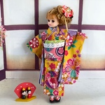 　春着物　(1) 黄色系　　ブライス、リカちゃん