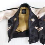 六分の一男子図鑑サイズ　スカジャン　鷹グレー系