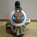 ✨感謝セール✨ラボット服 / 甚平・花柄Aグリーン×黄色🟡
