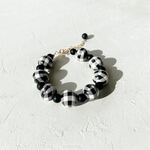 Gingham check BK bracelet (NO.694)